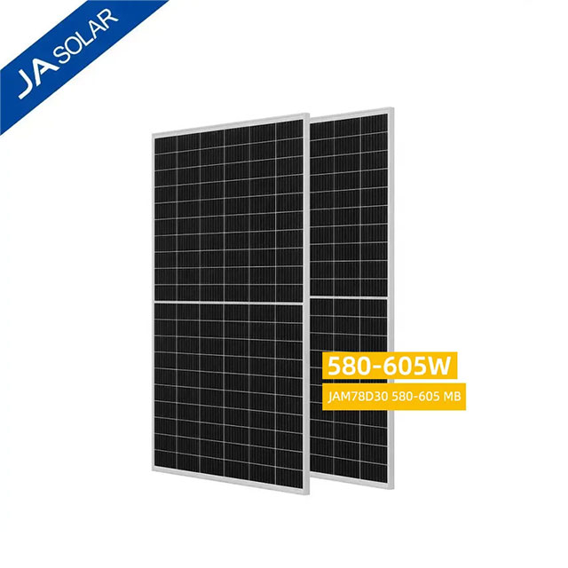 156 Half Cell Ja 580 590 605W Wholesale Poly PV Fold Flexible Black Monocrystalline Polycrystalline Photovoltaic Module Mono Solar Energy Power Panel